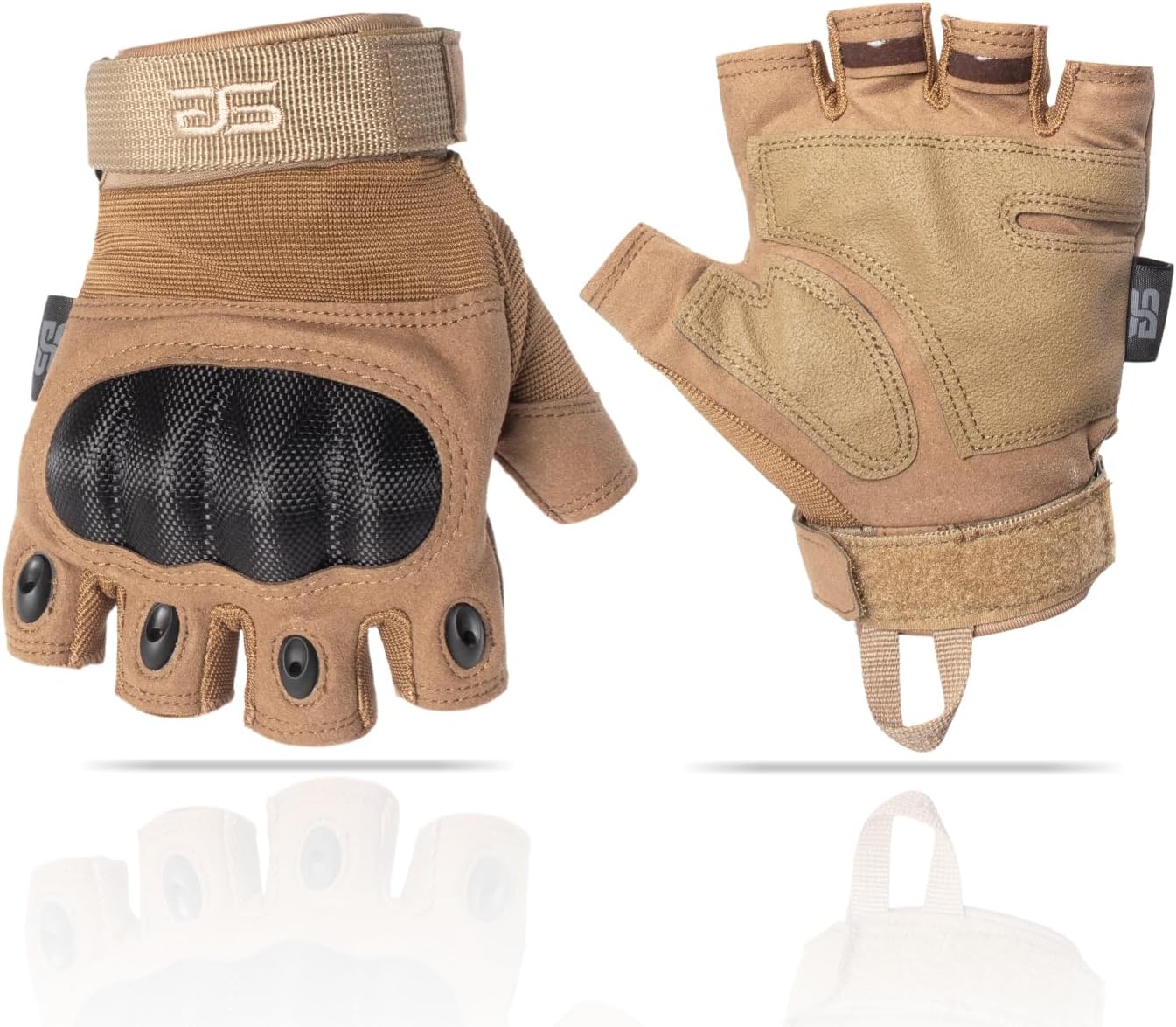 Glove Station Fingerless Knuckle Motorcycle Gloves, TACHK200