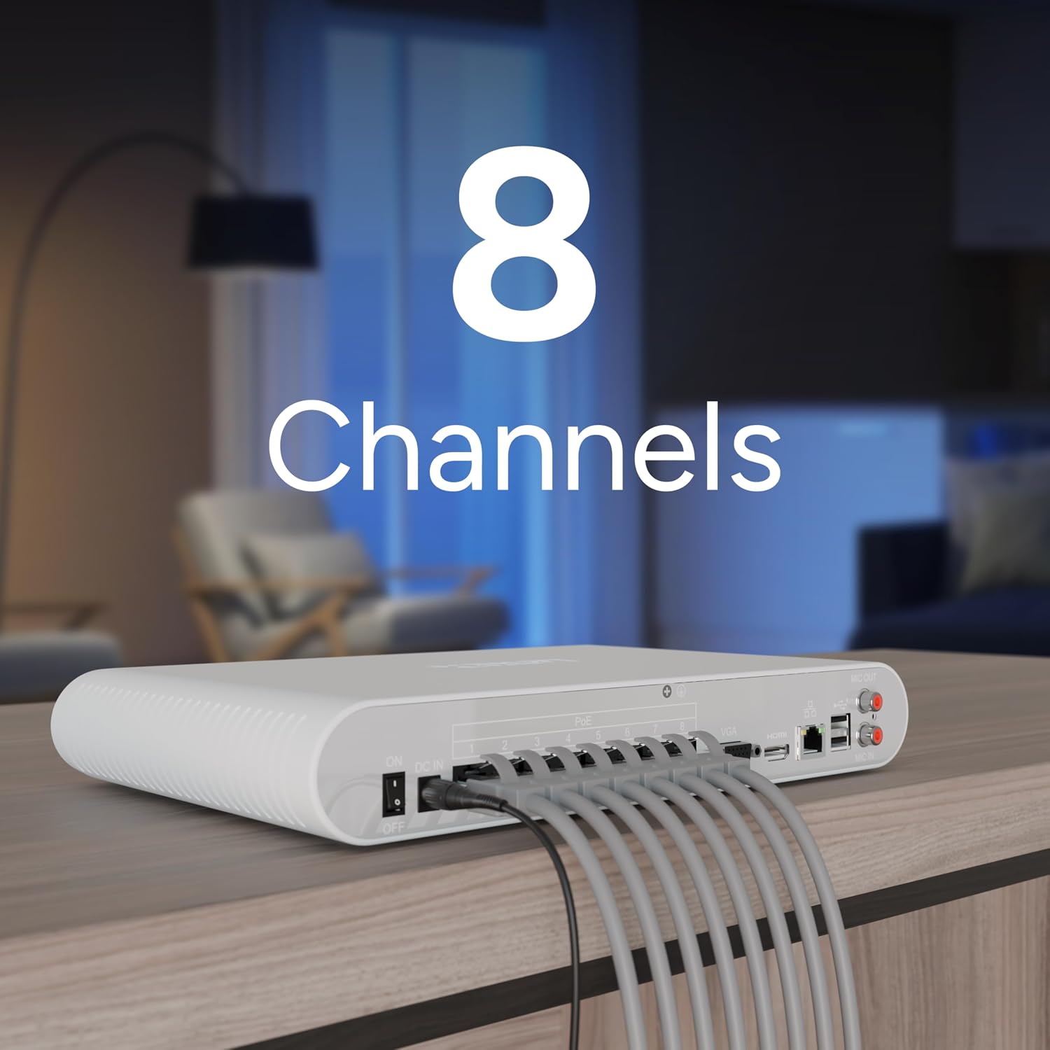Lorex Connect (New App) | V-Series | 4K 8-Channel 1TB Network Video Recorder