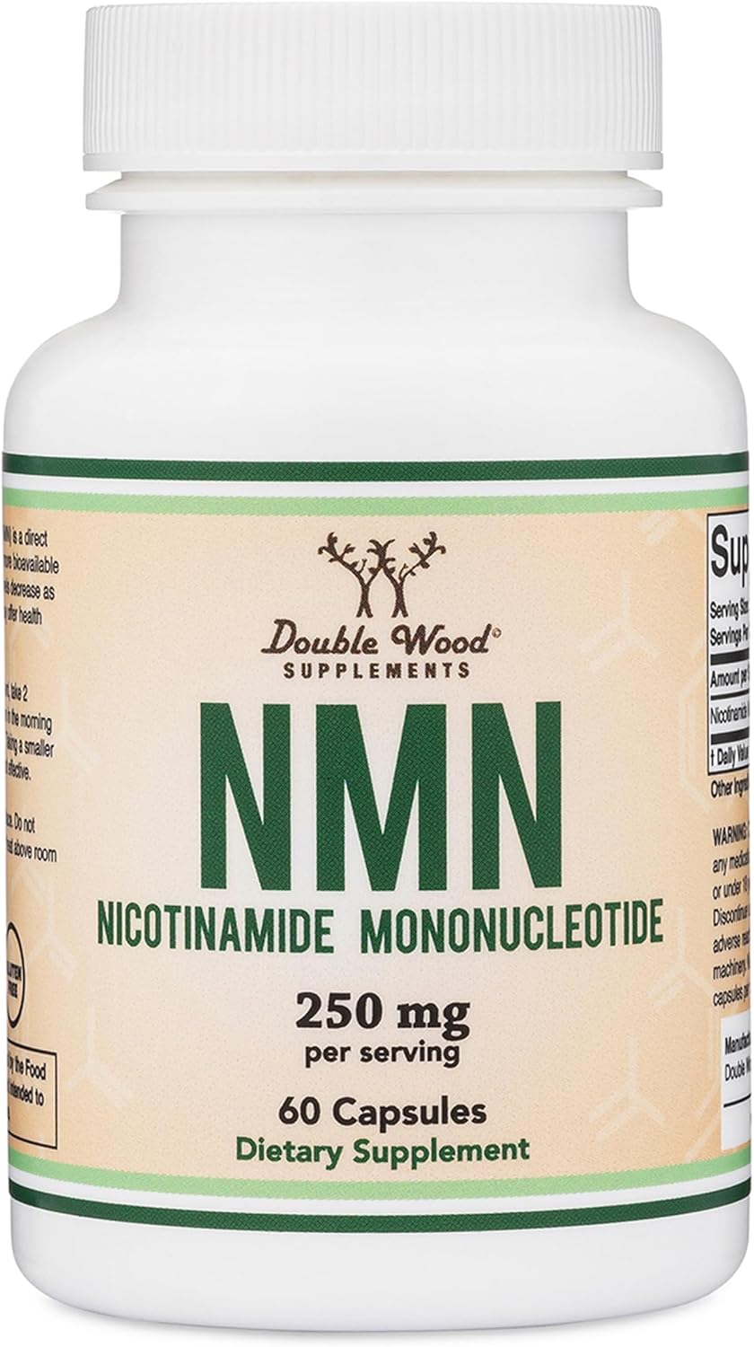 NMN 250mg per Serving, 99% Purity, Cellular Energy & Healthy Aging, 60 Caps | Supports Cellular Energy & NAD+, Antioxidant & Healthy Aging