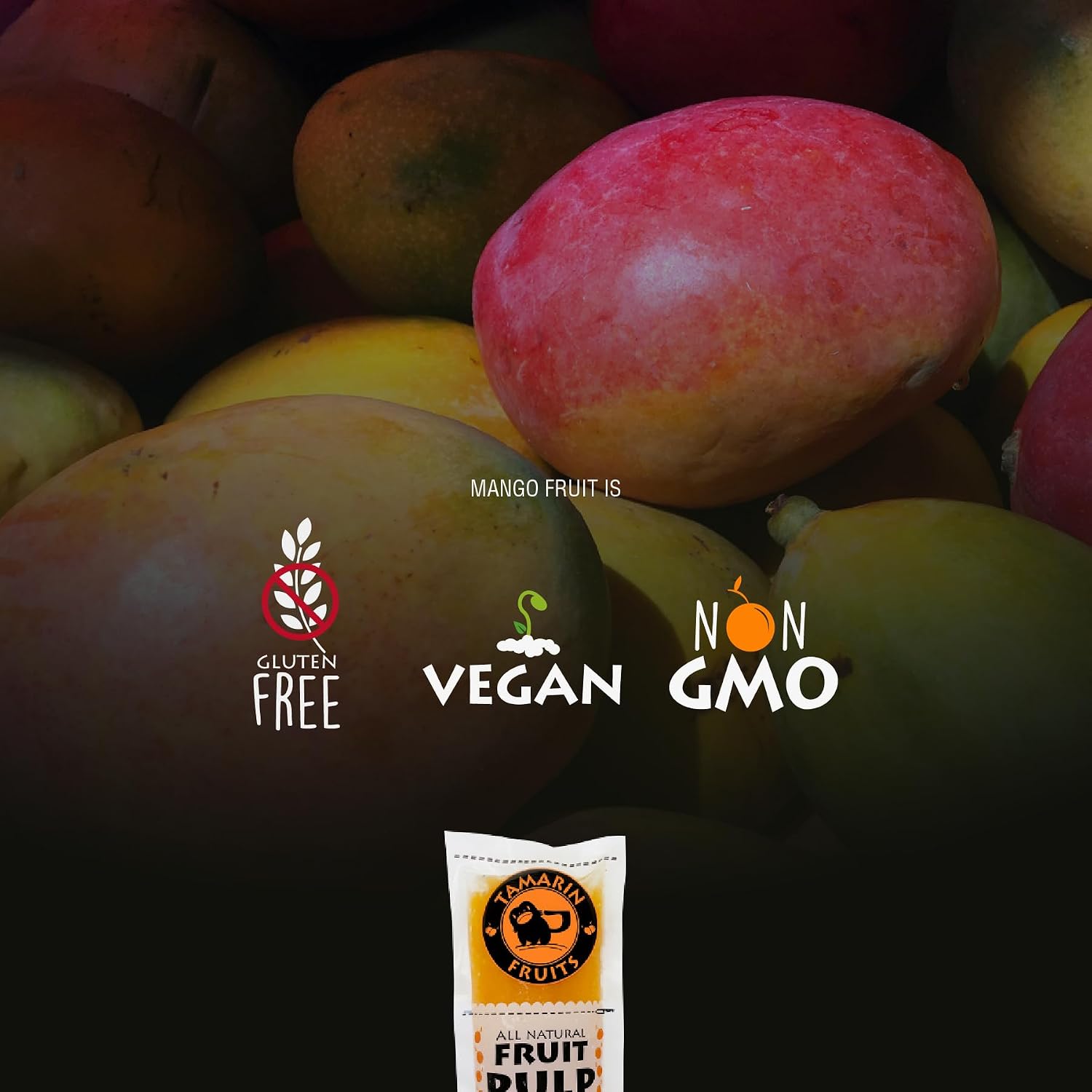 Tamarin Fruits All Natural Frozen Fruit Pulp perfect for Juicing, Cocktails, Smoothies, Desserts, and Baking, No Sugar Added, Gluten Free with No Preservatives, (Yellow Dragon fruit, 4lbs)