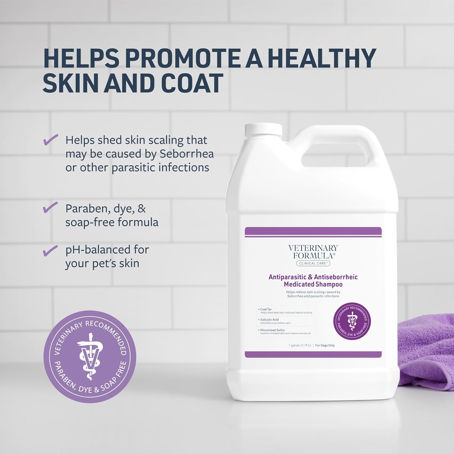 Veterinary Formula Clinical Care Antiparasitic & Antiseborrheic Wash, 16 oz