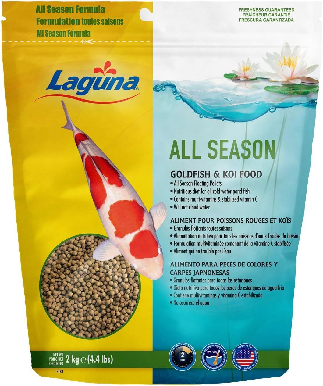 Laguna All Season Goldfish & Koi Floating Food, 17 oz