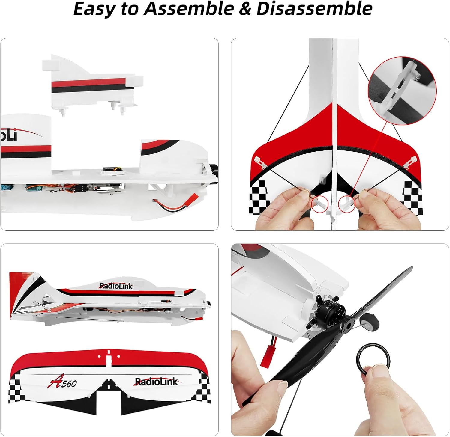 Radiolink A560 Ready to Fly (RTF) 3D Byme-A Gyro 6 Flight Modes RC Airplane