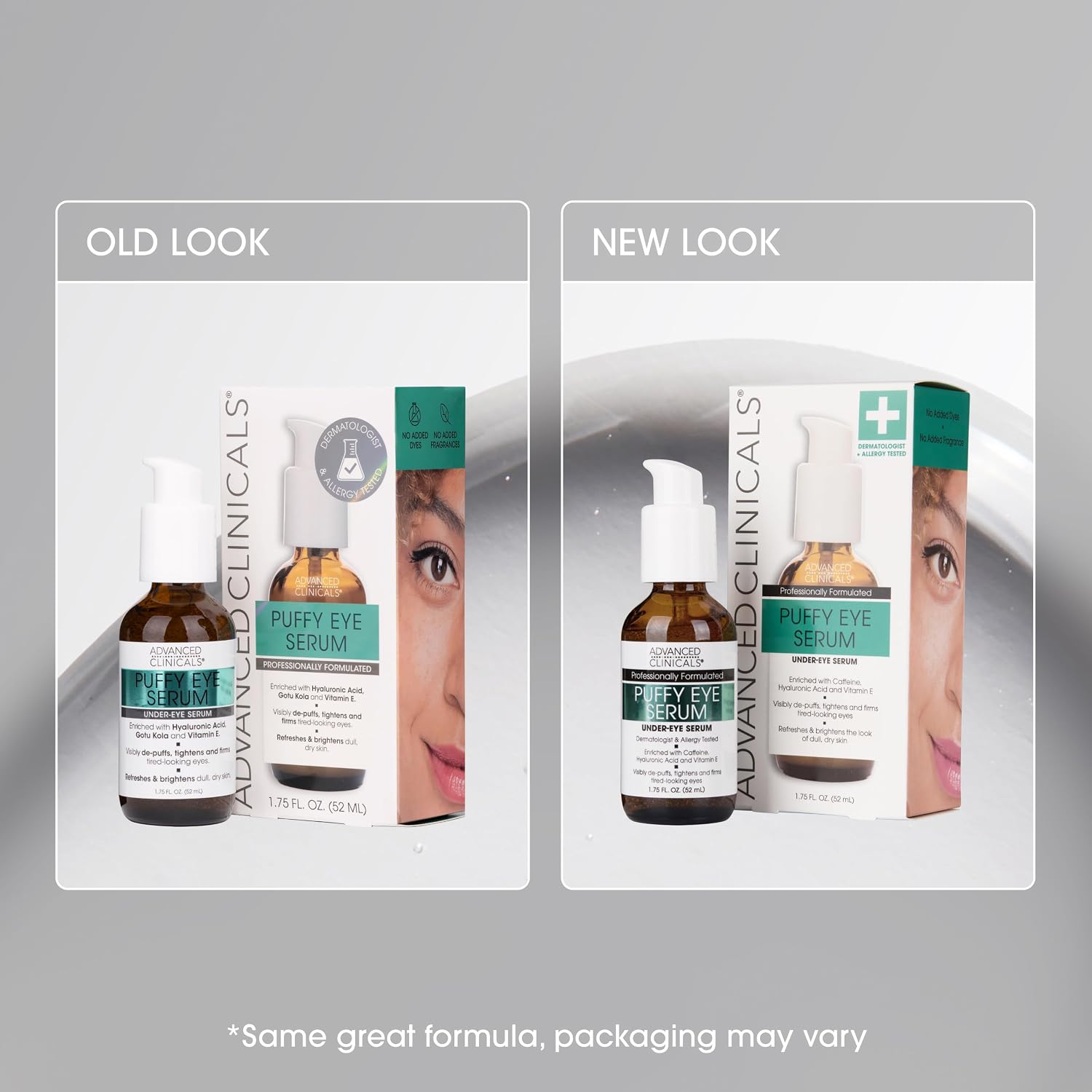 Advanced Clinicals Brightening Vitamin C Serum For Face With Glycolic Acid + Lactic Acid | Vitamin C Eye Serum Face Moisturizer For Improving Look Of Dark Spots & Uneven Complexion, 1.75 Fl Oz