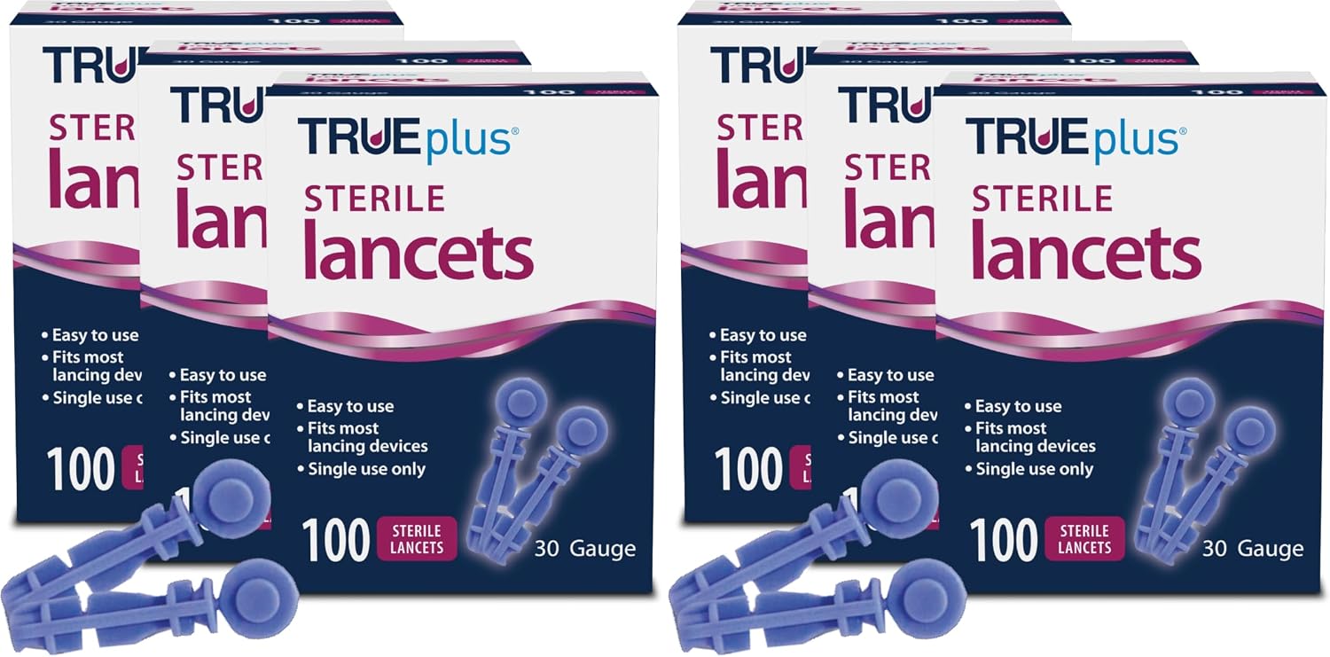 TRUEplus Single-Use Sterile Lancets Bundle, 28G, 300 Pack