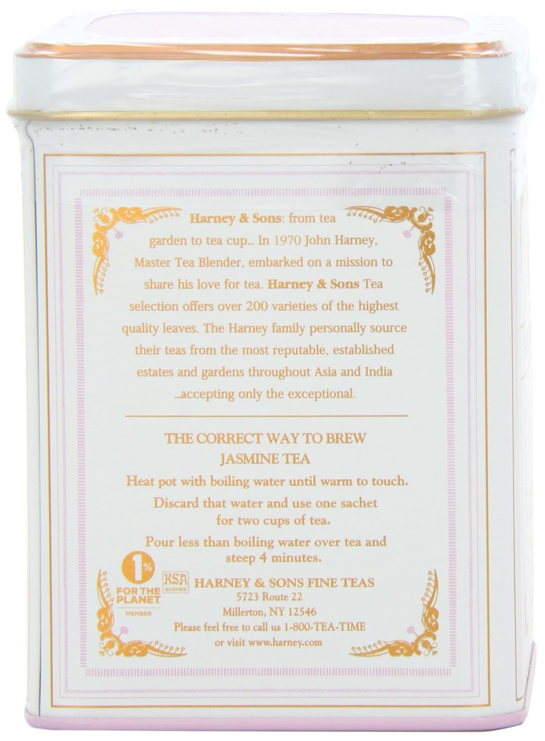 Harney & Sons Dragon Pearl Jasmine Tea, 20 Count(Pack of 1) | Green tea scented with jasmine flowers for a delicate floral aroma. Contains caffeine.