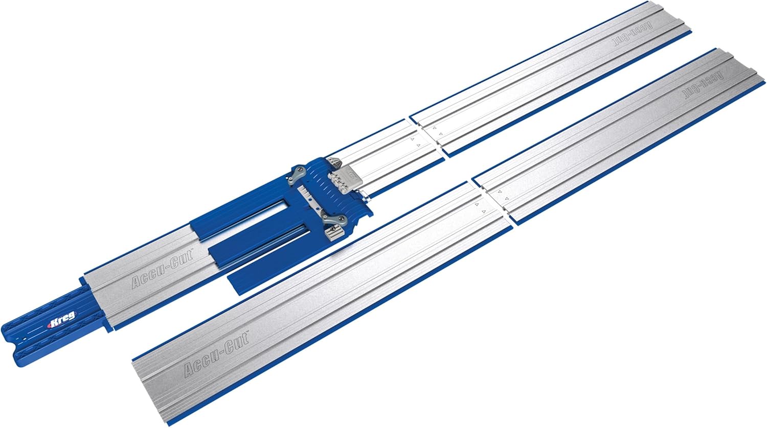 Kreg KMA3700 Accu-Cut XL - Universal Track Saw Guide System - Cuts up to 100" Long - No Clamps Needed - Make Straight, Cross