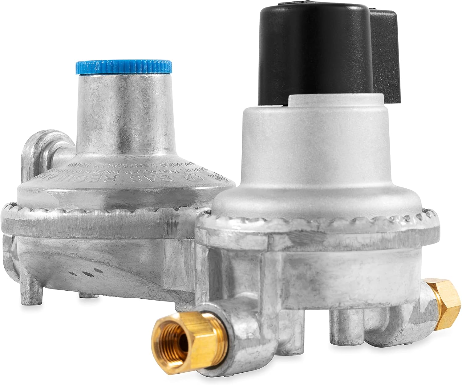 Camco Propane Double-Stage Auto-Changeover Regulator | Features Auto Switch Over from Empty to Full Propane Tank | Ideal for Refilling Propane