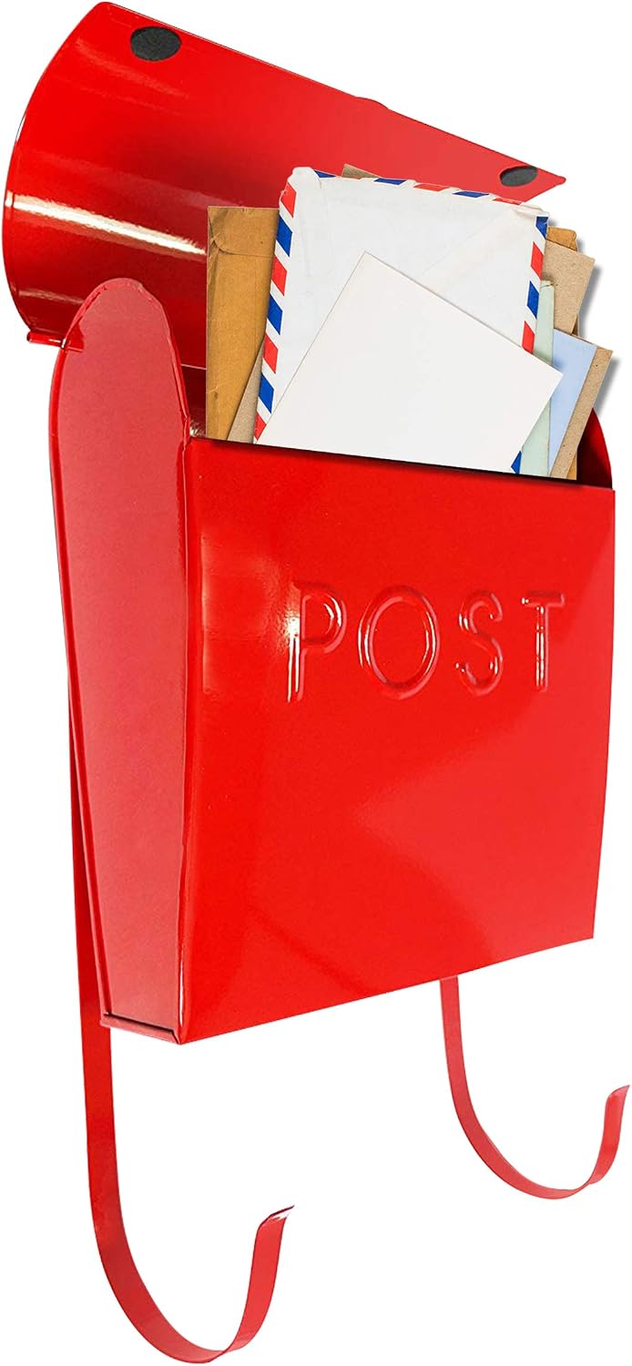 NACH Mailboxes for Outside Wall Mount, 12 x 11.2 x 4.5 inch, Black Mailbox, Waterproof Mailbox with Outdoor Newspaper Holder - The Euro Mailbox