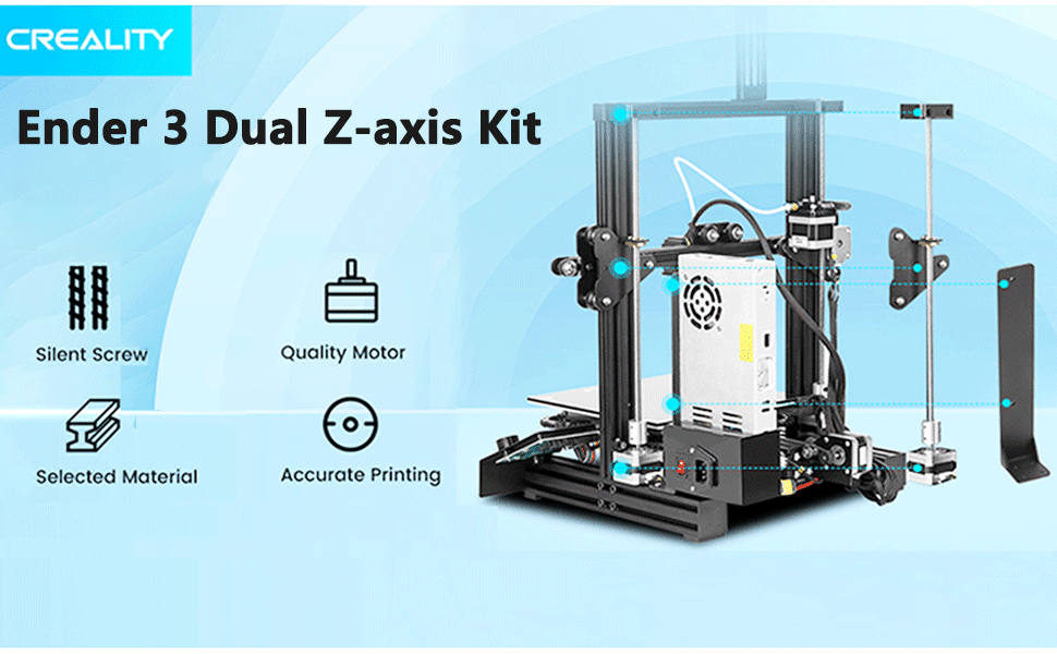 Official Creality Ender 3V2 Dual Z-axis Kit with Lead Screw