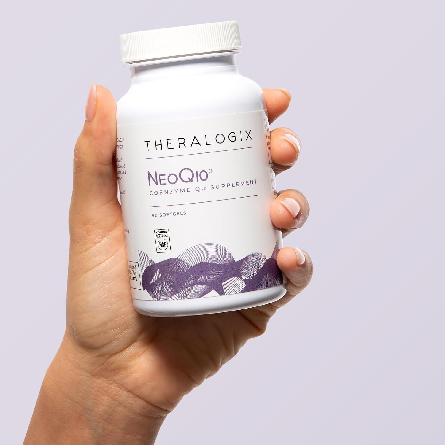Theralogix NeoQ10 Coenzyme Q10 Supplement - Heart Health & Fertility Support - CoQ10 Fertility Supplement for Men & Women* - NSF Certified - 90