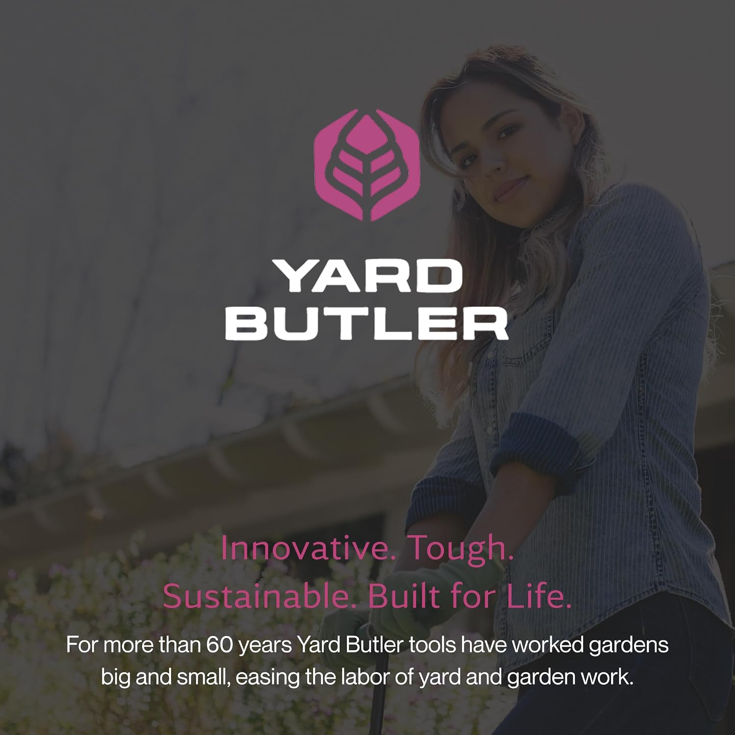 Yard Butler Manual Lawn Coring Aerator, ID-6C - Lawn Care Tool for Aerating - Long-Handled - Power-Coated Steel Construction - Comfortable Cushioned Handles Garden Tool - Easy to Use | Long-Handled Aerator, Powder-Coated Steel Construction, Cushioned Han…