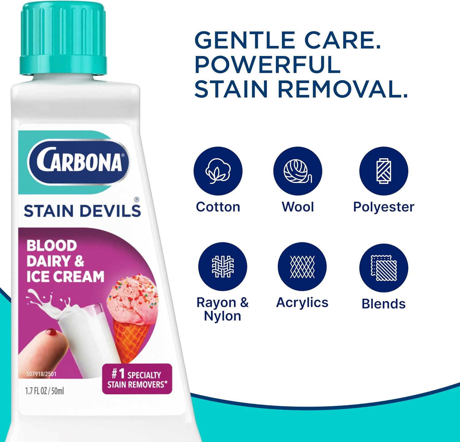 Carbona Liquid Stain Devil Food Clean Up Combo Set | Spot Stain Remover for Clothes