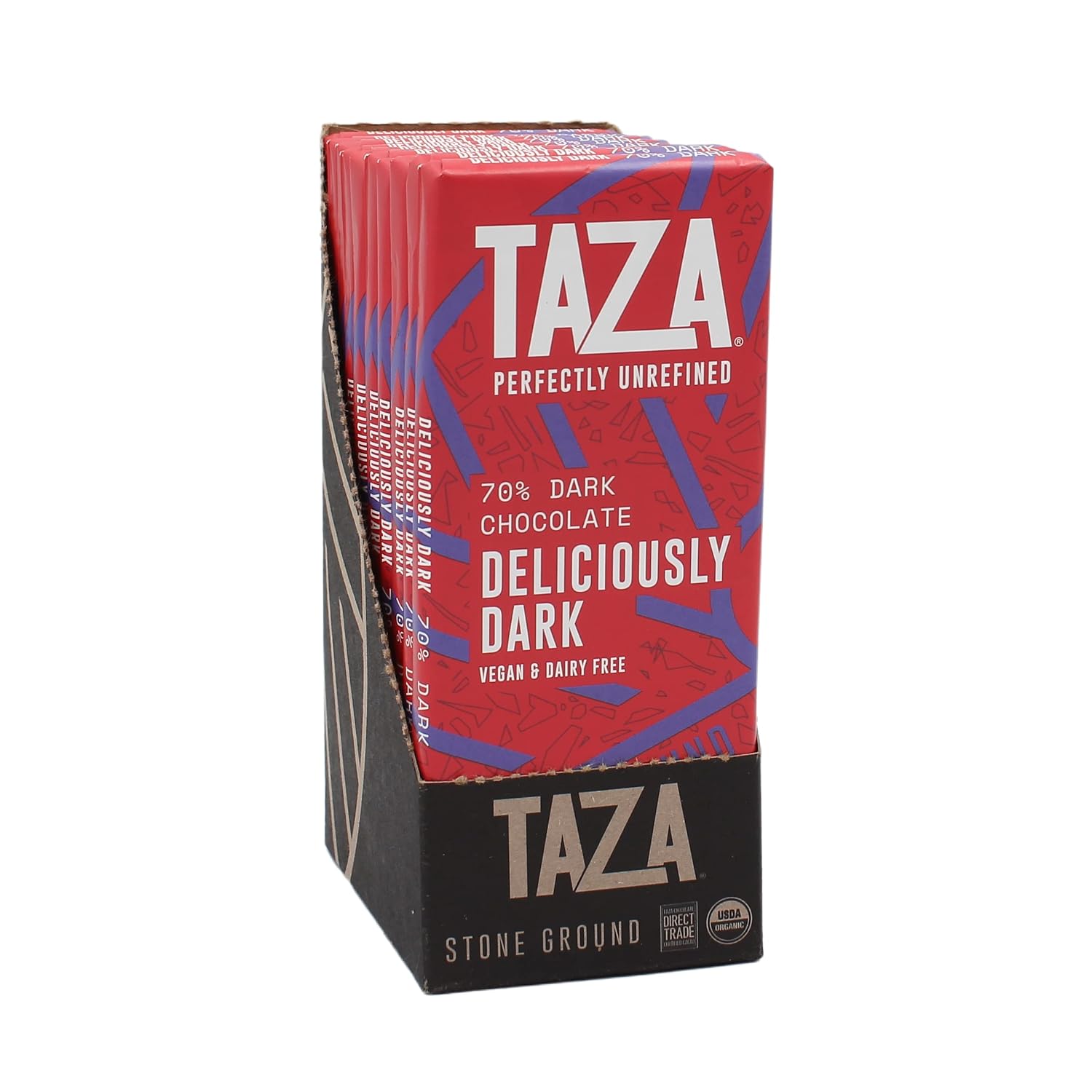 Taza Chocolate, 95% Wicked Dark Amaze Bar, 2.5 oz bars, case of 10