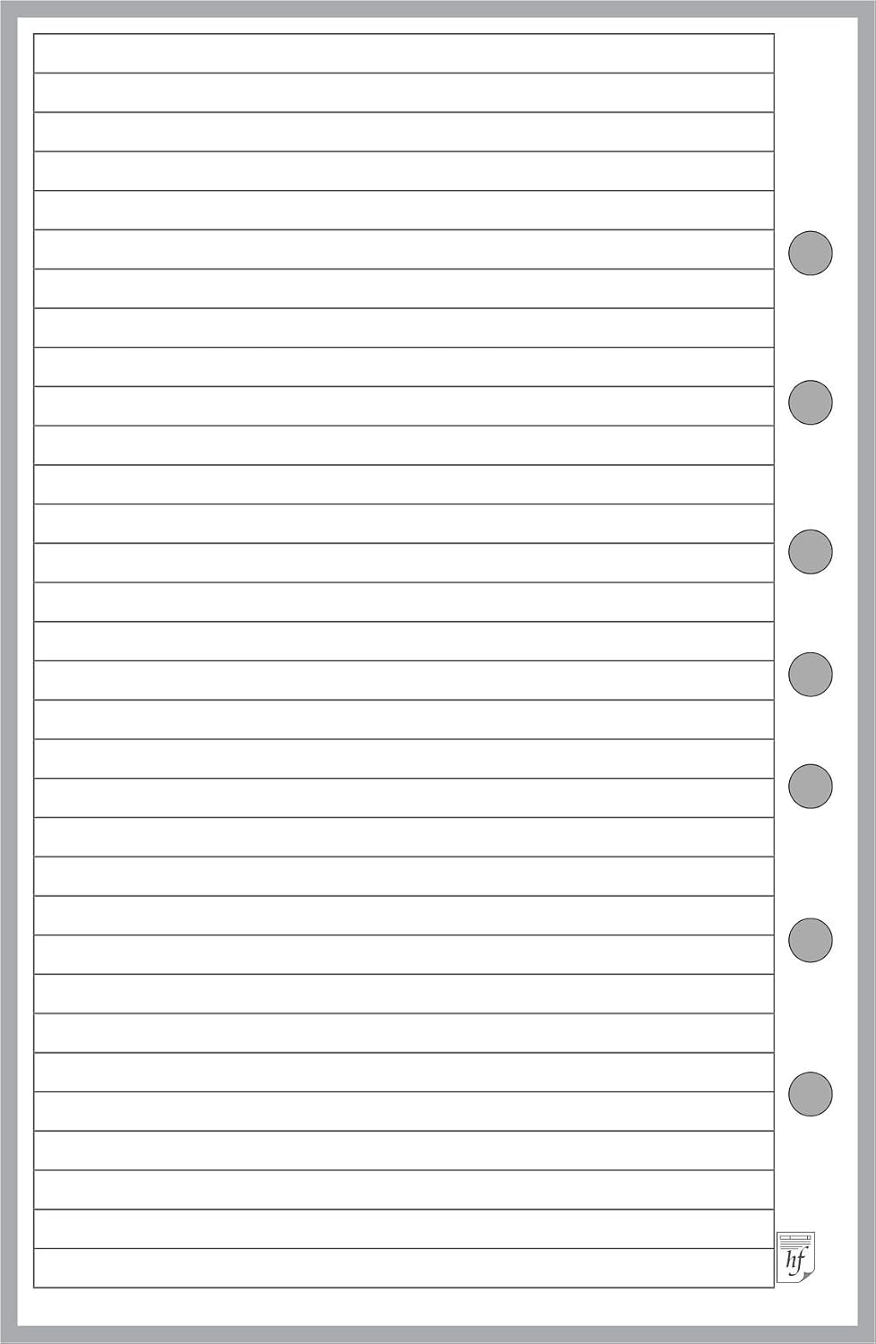 FC Classic Payment/Expense Record & Check Register, 50 Sheets, 5.5" x 8.5" | For 7-Ring FC Notebooks. Record payments, expenses, account balance. Ink-friendly heavyweight paper.
