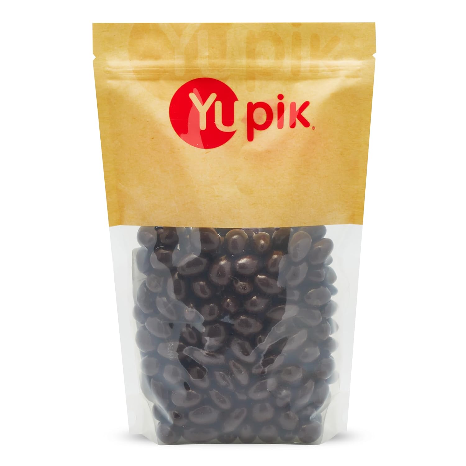 Yupik 60% Dark Chocolate Covered Almonds, 2.2 lb (35.2 oz), Kosher, Whole Nuts, Almonds Dipped in Chocolate, Crunchy & Smooth, Dark Chocolate Candy, Classic Sweet Snacks