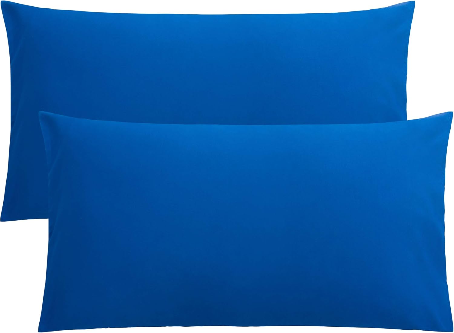 FLXXIE 2-Pack Microfiber Standard Pillow Cases, Envelope Style, White