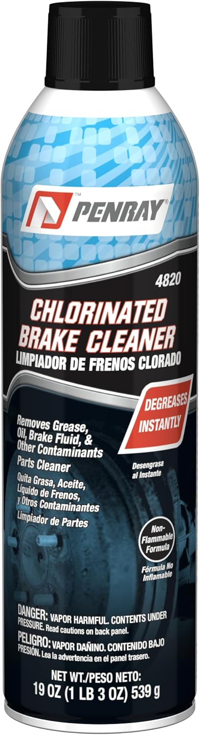 Penray 4820-12PK Chlorinated Brake Cleaner - 19-Ounce Aerosol Can, Case of 12