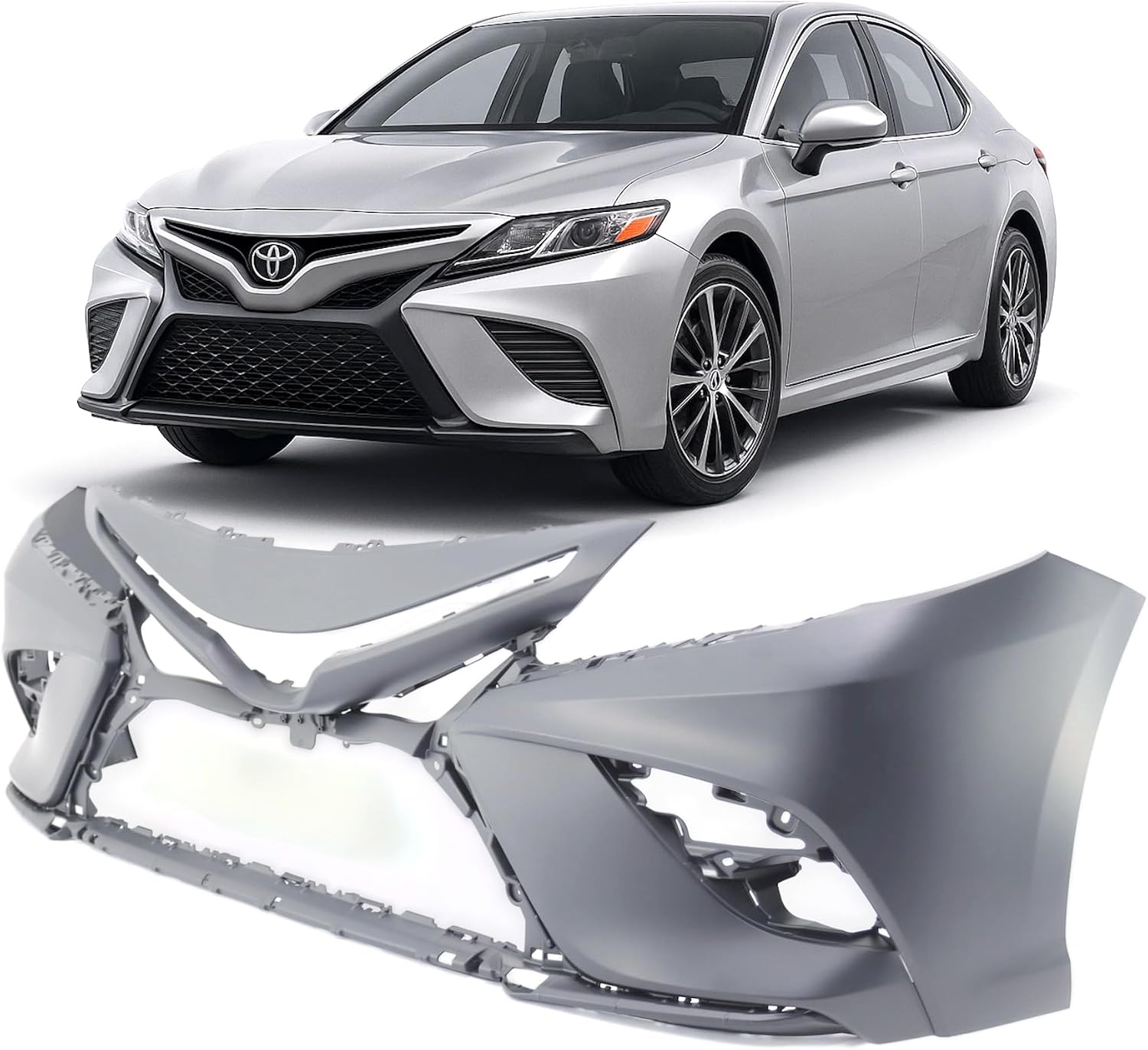 FitParts Compatible with Chevrolet Malibu 1997–2005 Front Bumper Cover