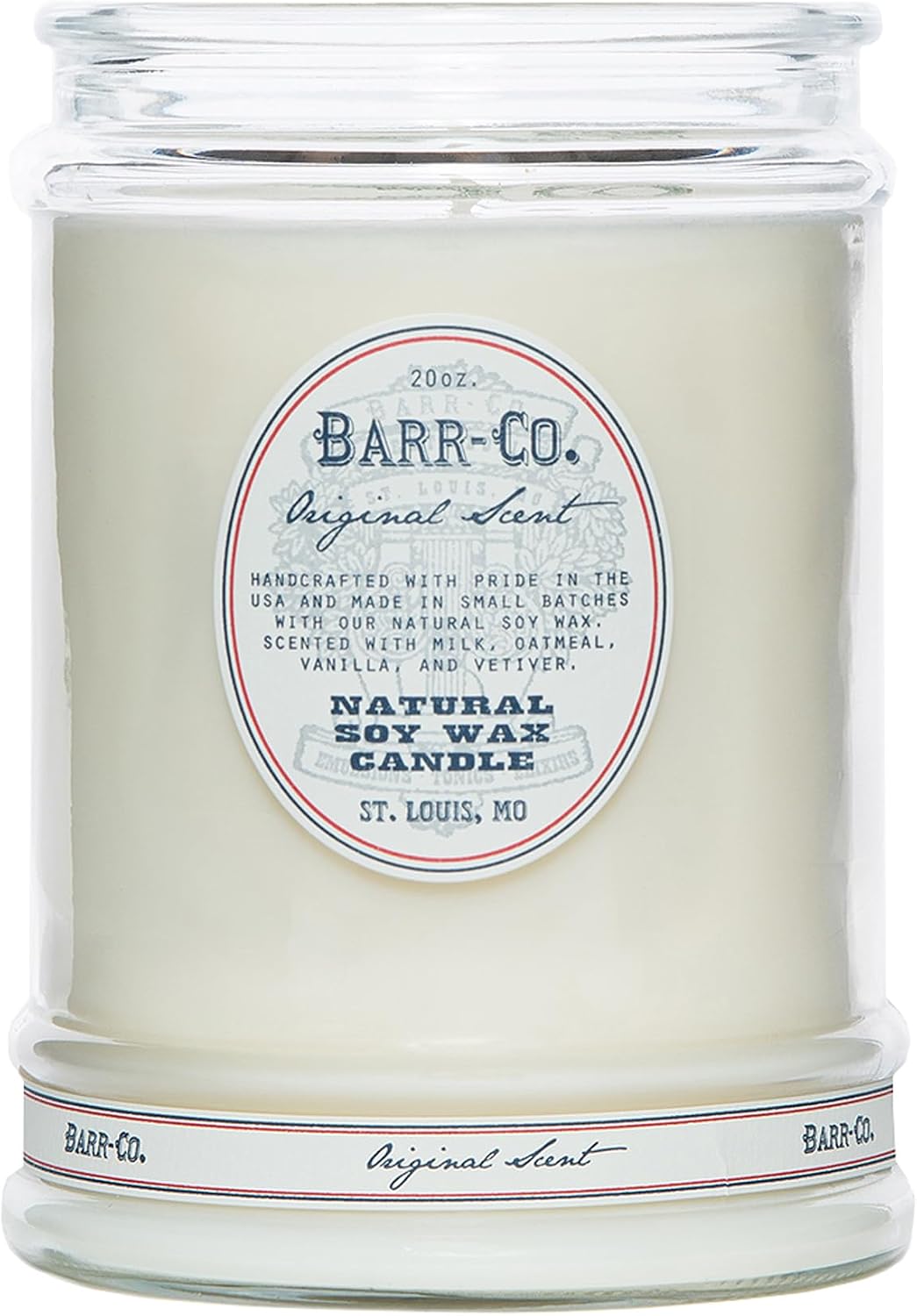 Barr-Co. Fir & Grapefruit Glass Tumbler Candle, 20 oz | Woody Citrus Scent, Long Burning Soy Wax Candle, Scented Candles for Home, Bathroom & Office, 120-Hour Burn Time