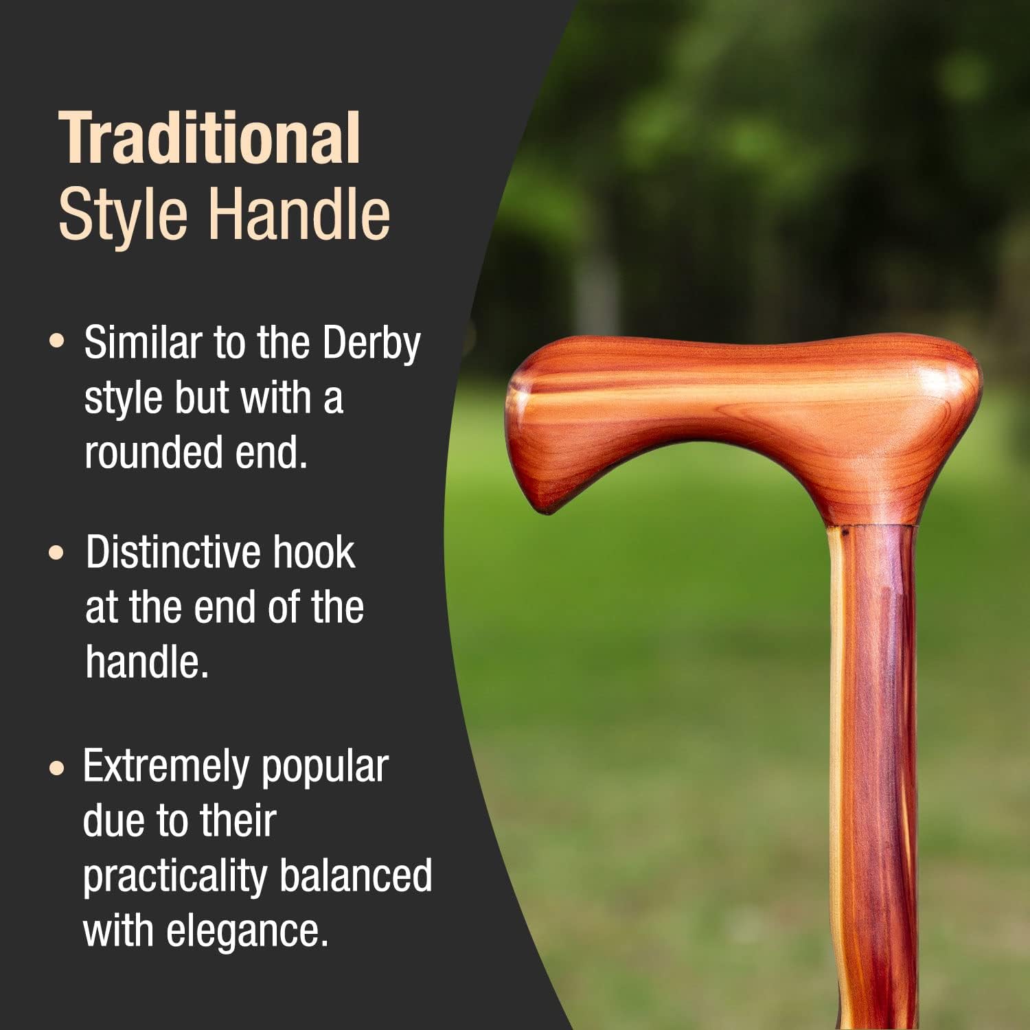 Brazos Handcrafted Wood Walking Cane, Twisted Cocobolo, Derby Style Handle, for Men & Women, Made in the USA, 37"
