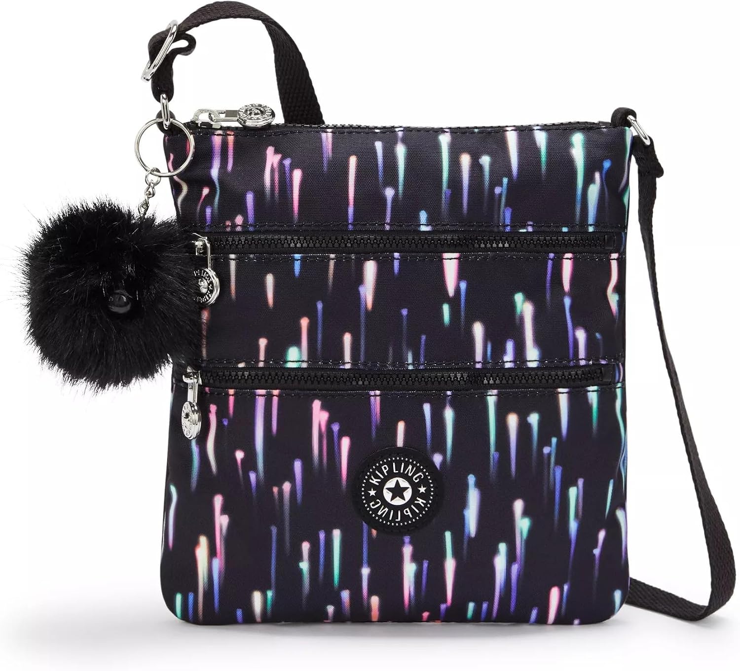 Kipling Women’s Abanu Medium Crossbody Bag, Lightweight, Adjustable Nylon Waist Pack with Multi-Compartment Zip Pockets