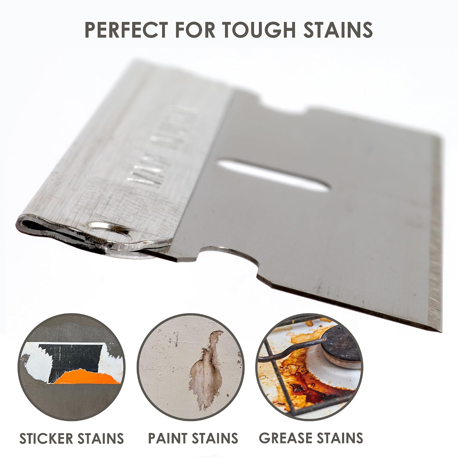 Single Edge Razor Blades, 100 Pack, Made in the USA, Industrial Razor Blades, Scraper Refills, Box Cutter, Paint Scraper