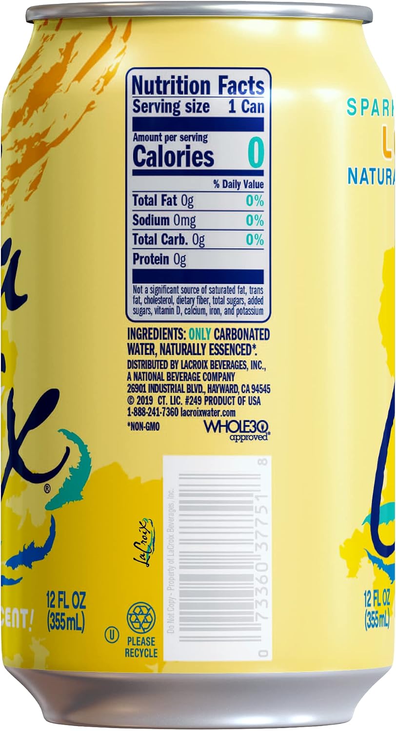 LaCroix Sparkling Water | Pineapple Coconut Flavor | 12-Pack | Naturally Essenced, Zero Calorie, Sodium Free | 12 Fl Oz Cans