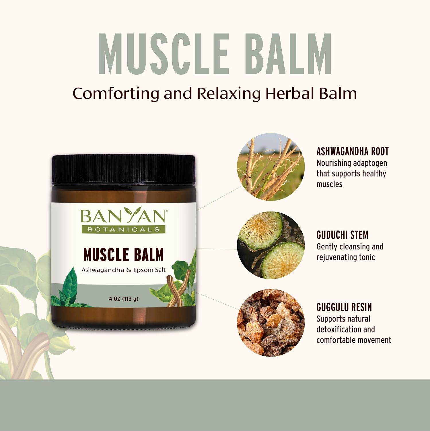 Banyan Botanicals Joint Balm – Organic Balm for Joints with Boswellia and Guggulu – for Supporting Comfortable Joints and Overall Joint Health – 4 oz – Non-GMO Sustainably Sourced Petroleum Free