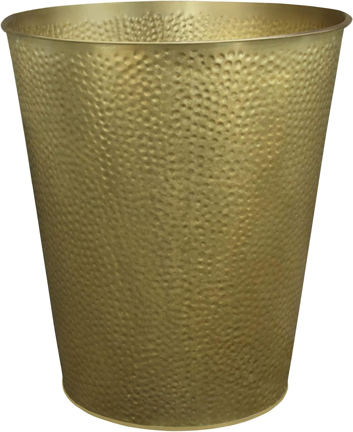Blue Donuts Wastebasket for Bedroom, Bathroom, Trash Can 6 Liters, Bronze, Stainless Steel