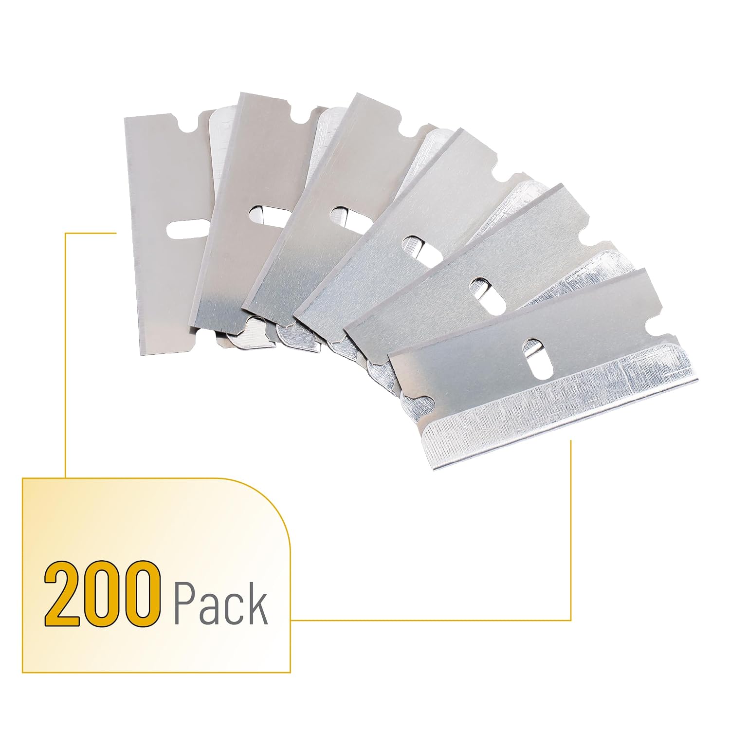 Bates- Razor Blades, 50 pcs, Carbon Steel Flat Scraper Blades