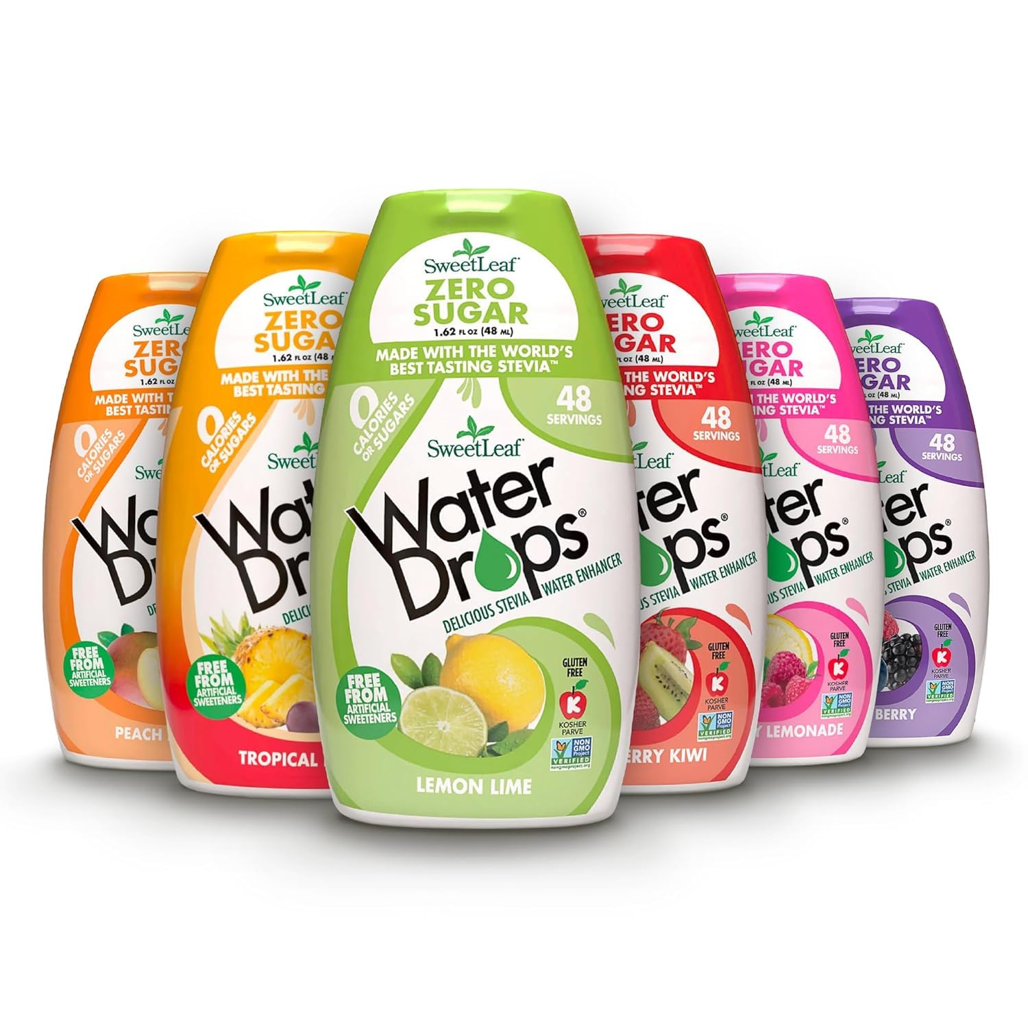 SweetLeaf Water Flavoring Drops, Variety Pack - 1.62 Fl Oz, Pack of 3 | Stevia Water Enhancer, Sugar Free, Zero Calorie Additive, Contains Monk Fruit Extract, Gluten Free, Keto Friendly