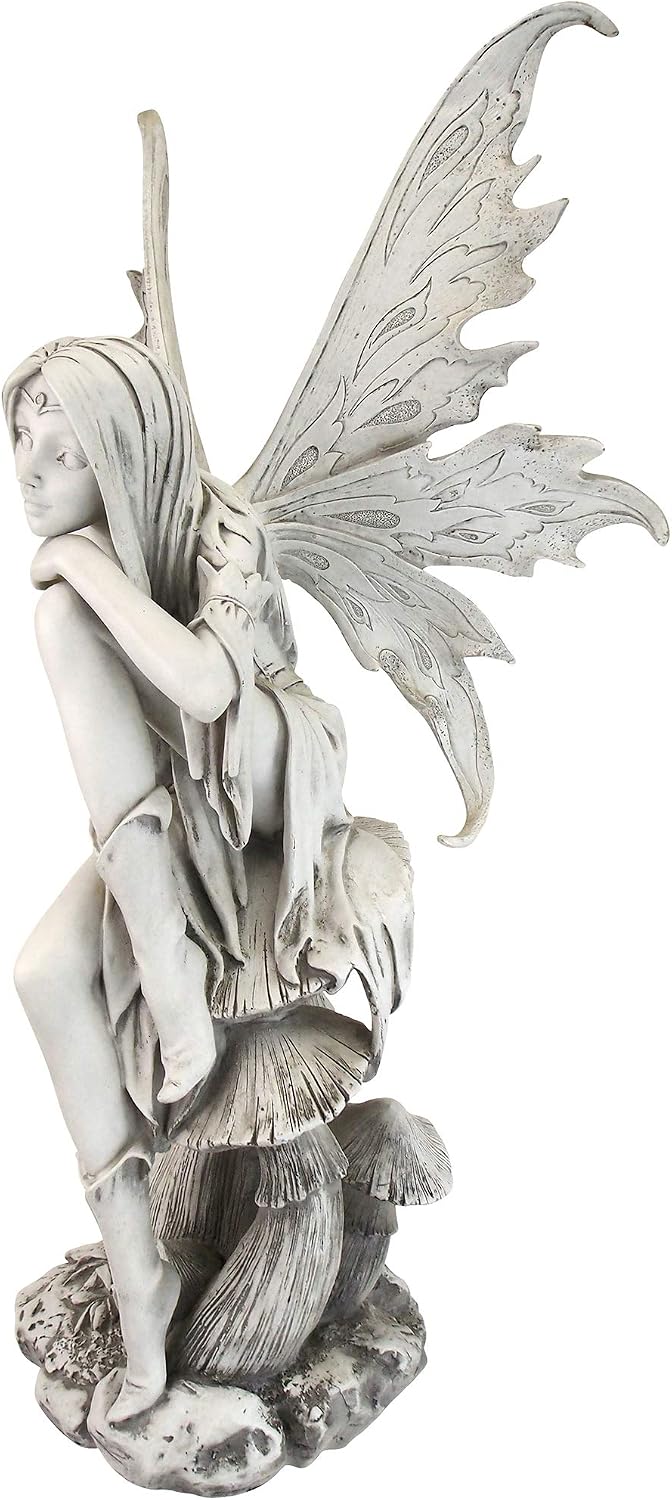 Design Toscano Fairy of Hopes and Dreams Garden Statue by Artist Cecelia 11"Wx11"Dx22"