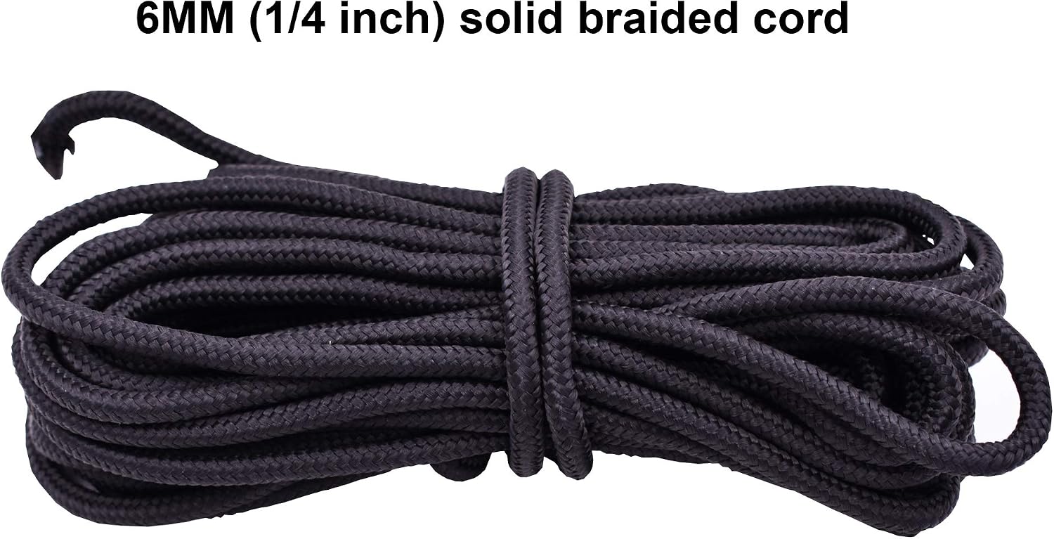 Kayak Canoes Anchor Trolley Kit System w/Pulleys Pad Eye Cleats Ring 30 Feet of Rope
