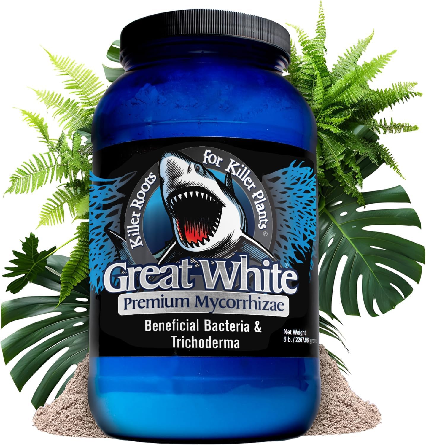 Great White Mycorrhizal Fungi 1 oz, Beneficial Bacteria for Plant Growth, Root Stimulator, Concentrated 3-in-1 Formula by Plant Success (1 oz)