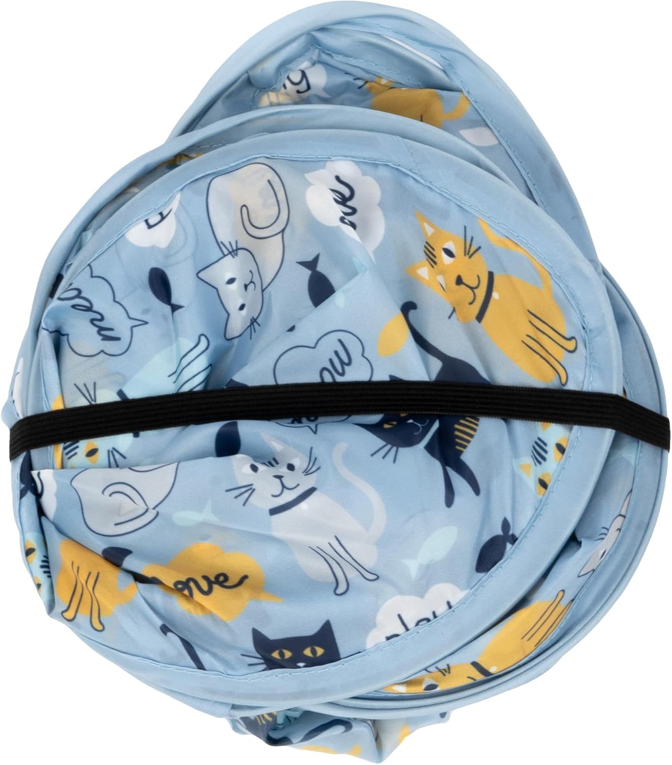 Kitty City Safari Jungle Pop-Up Cat Cube, Collapsible Indoor Cat Hideout & Play Cube with Peekaboo Openings, Easy Storage, 15” x 15” x 15”