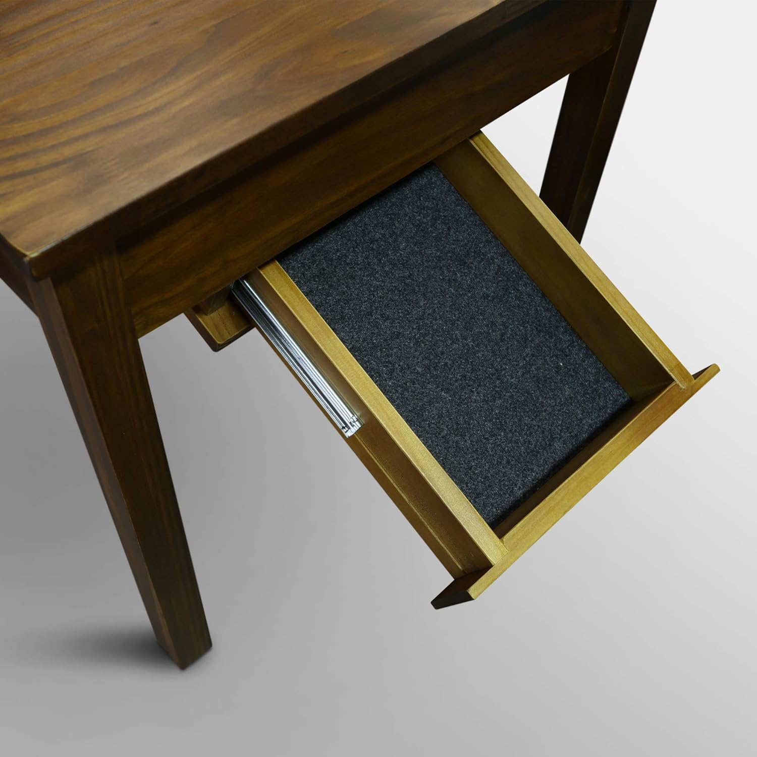 Casual Home 615-15 Kennedy End Table with Concealed Drawer, Concealment Furniture, Warm Brown