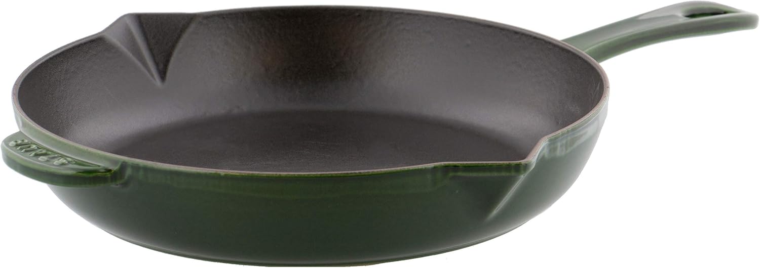 Staub Cast Iron 10-inch Fry Pan - Grenadine, Made in France