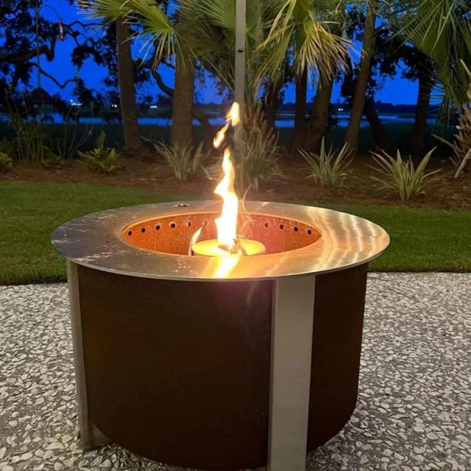 The Original OneLogFire (6) Pack | Swedish Fire Log | Swedish Torch | One Log Campfire | for Outdoor Firepit | Campfire | Bonfires | Fireplace