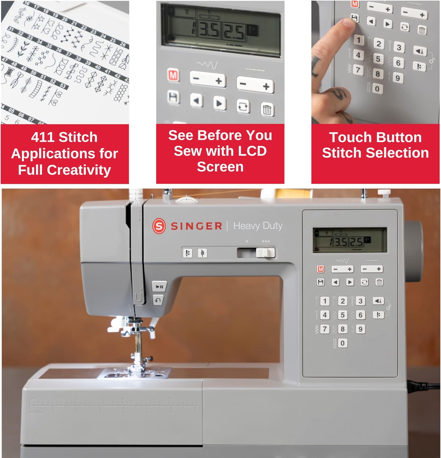 SINGER® 6700C Heavy Duty Computerized Machine with Accessory Kit