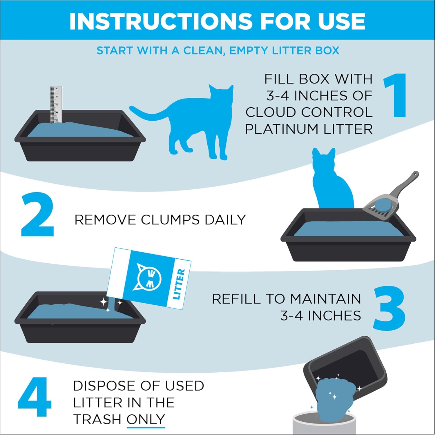 ARM & HAMMER Slide Platinum Easy Clean-Up Clumping Cat Litter, 18 lbs
