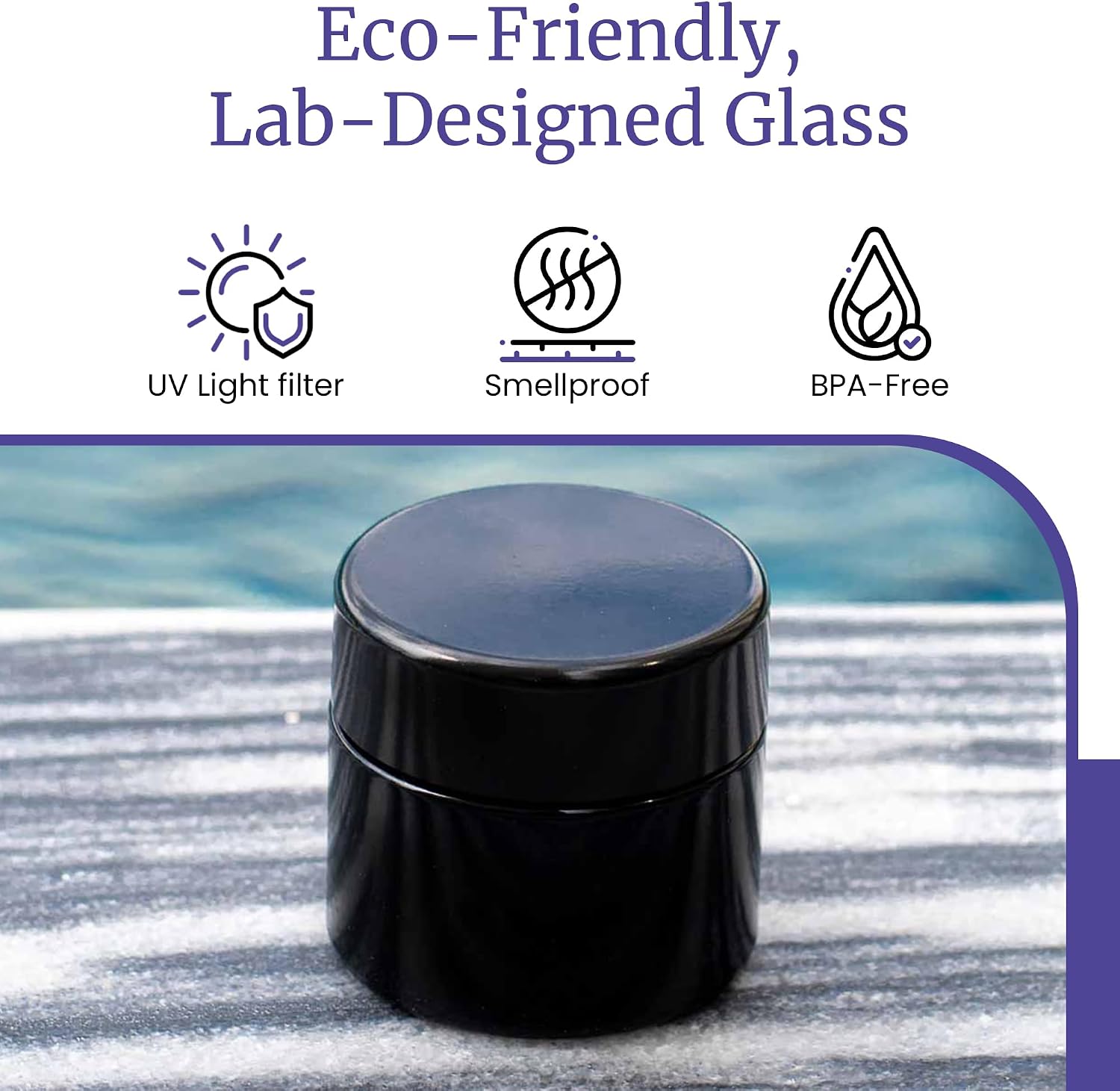 Infinity Jars 100 Ml (3.3 fl OZ) Glass Lotion Container with Lid, Refillable UV Cosmetic Jar for Creams, DIY, Travel, Body Butter | Small Wide Mouth Empty Lotion Jar, Airtight Cosmetic Container
