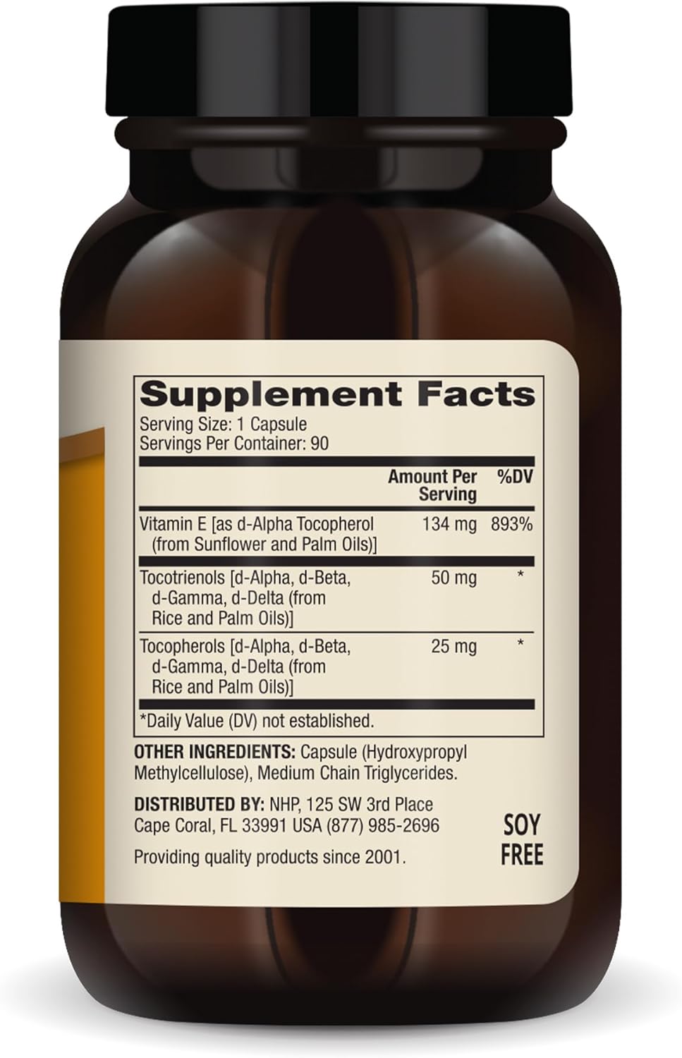 Dr. Mercola Vitamin E, 134 mg Per Capsule, 90 Capsules (90 Servings)