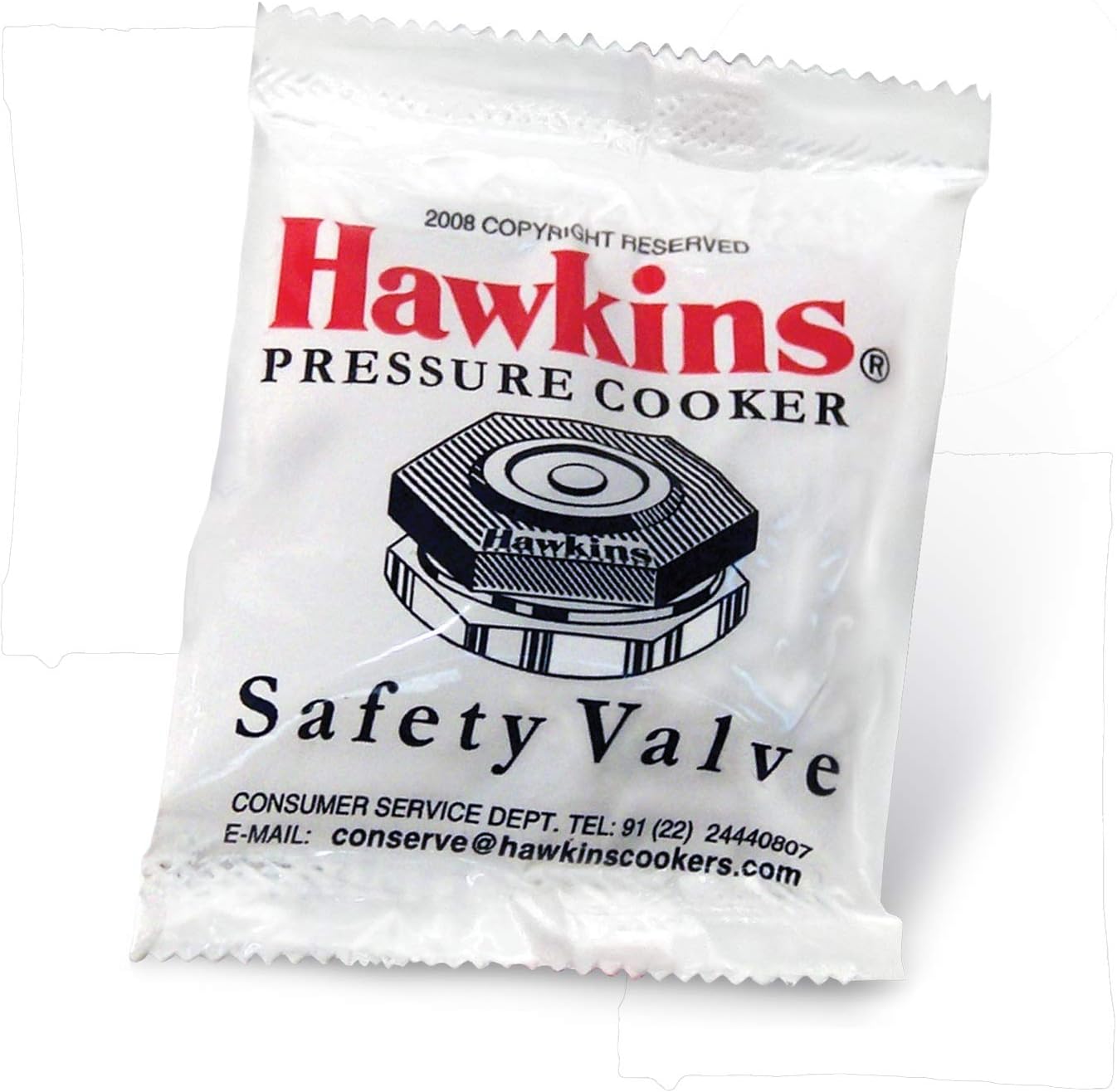 Hawkins Aluminium Safety Valve For All Hawkins Pressure Cookers From 1.5 Litre To 14 Litre, Black, Standard (BP SV), 14 Liter