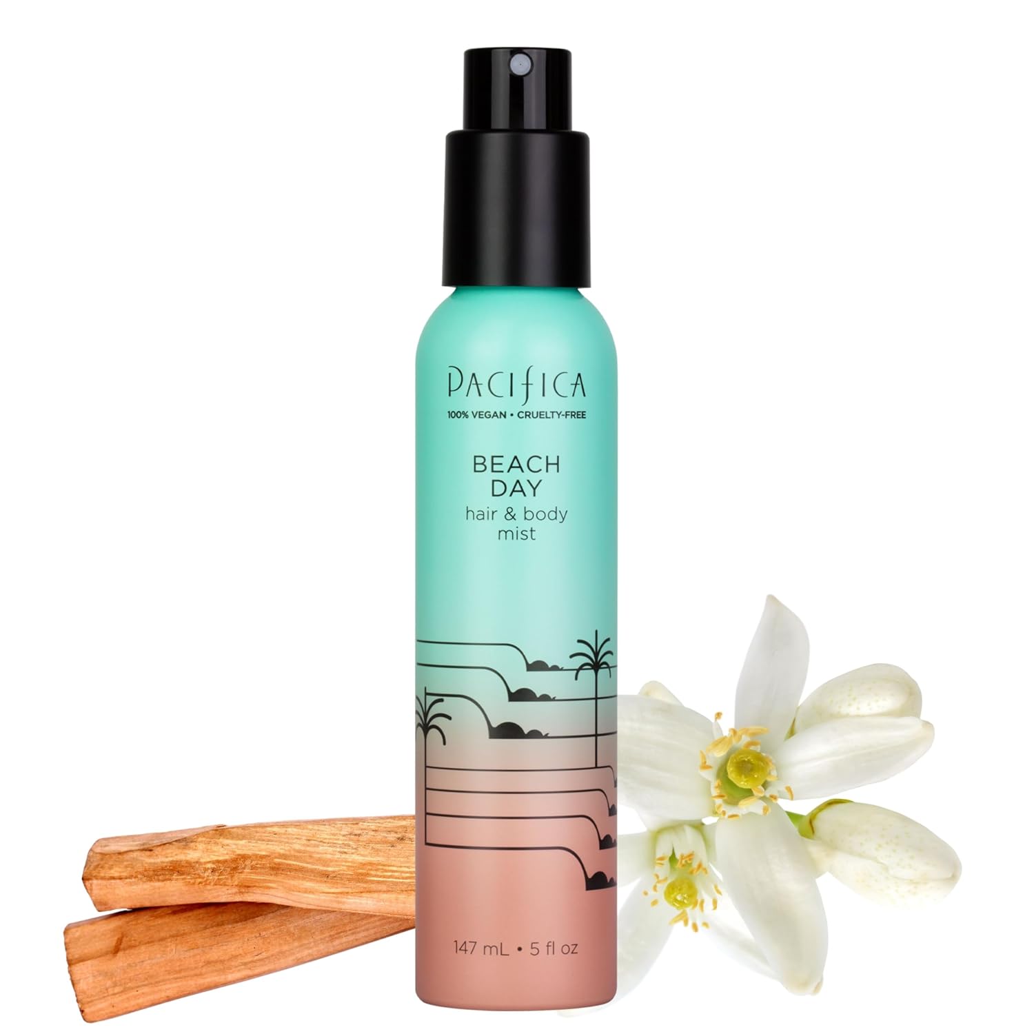 Pacifica Island Vanilla Hair Mist Perfume and Full Body Spray for Women - Fragrance Spray for A Mood-Lifting Experience, Paraben-Free, Clean Beauty No Alcohol, Vegan & Cruelty-Free, 6 oz oz