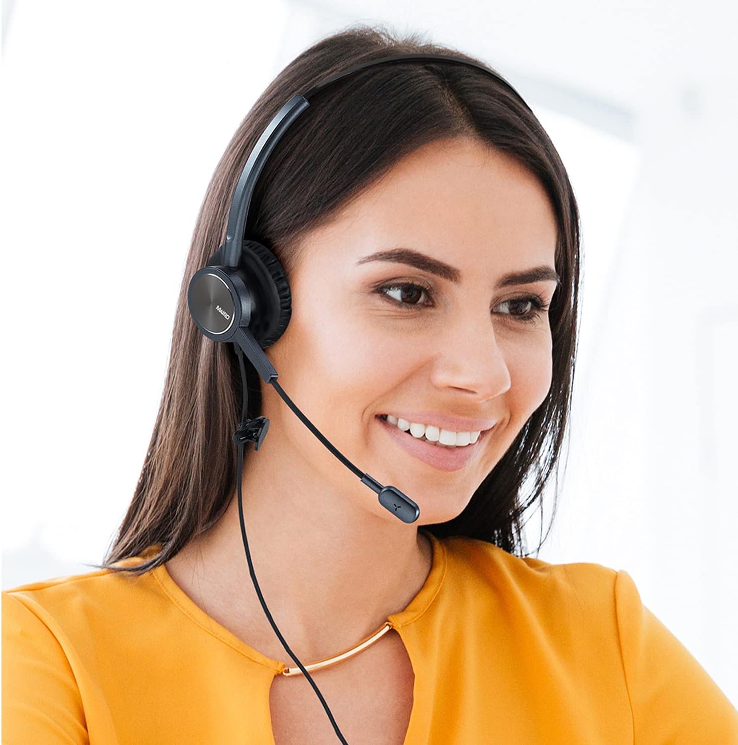MAIRDI Telephone Headset with Microphone Noise Canceling