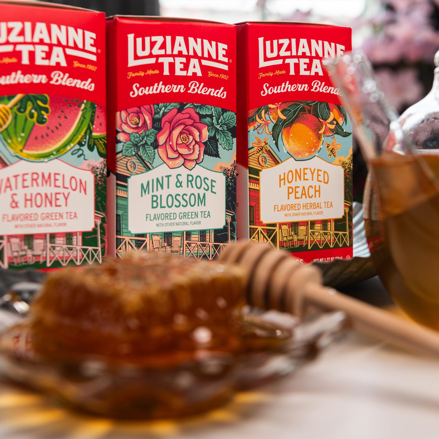 Luzianne Green Tea Bags, Family Size, 24ct Box (Pack of 1)