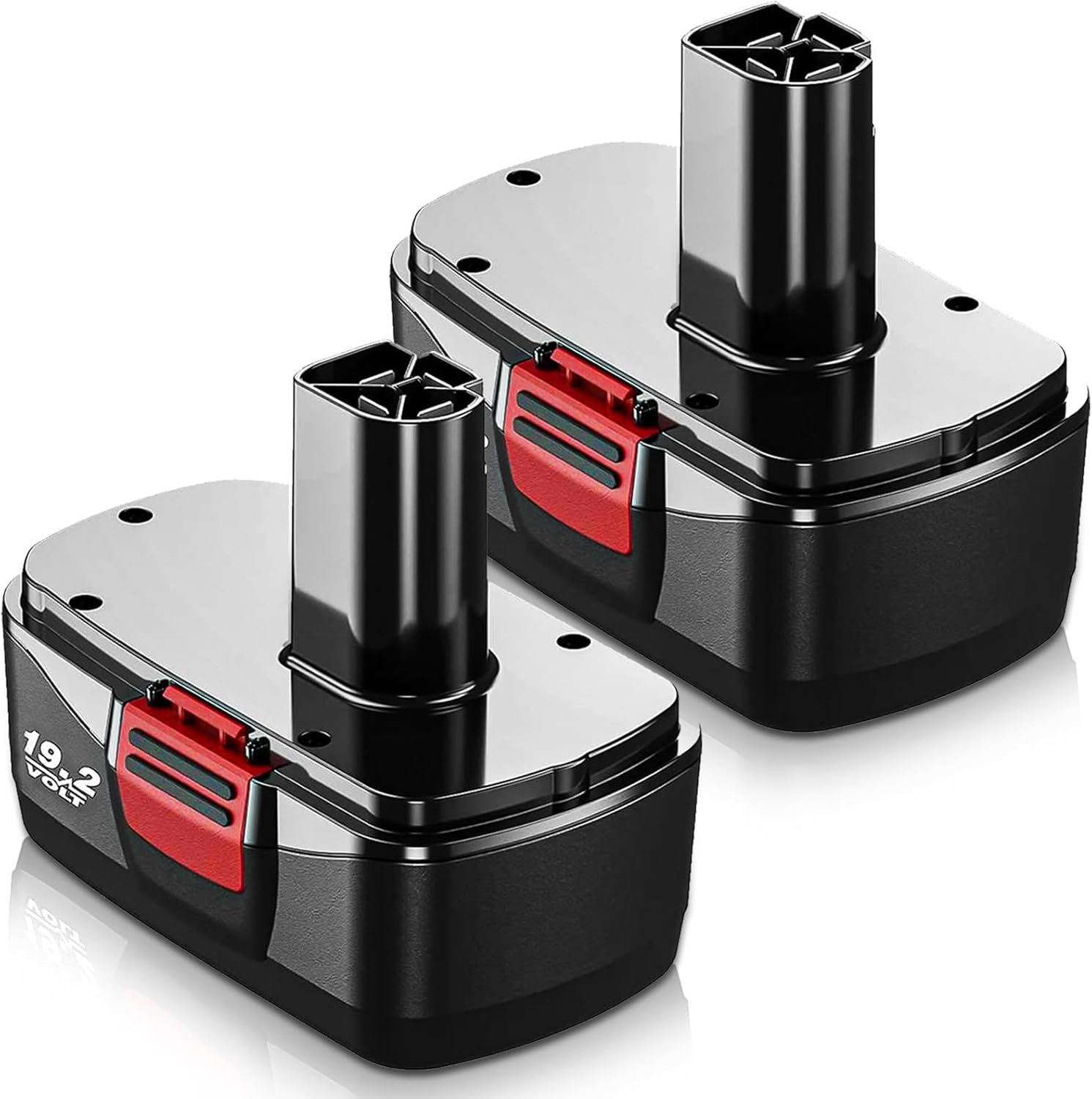 2 Packs 3.6Ah Replacement for Craftsman 19.2 Volt Battery(Red) | Compatible with Craftsman 19.2V Batteries Diehard C3 315.pp2011 315.pp2020 315.113753 130279005 1323903 11375 315.115410