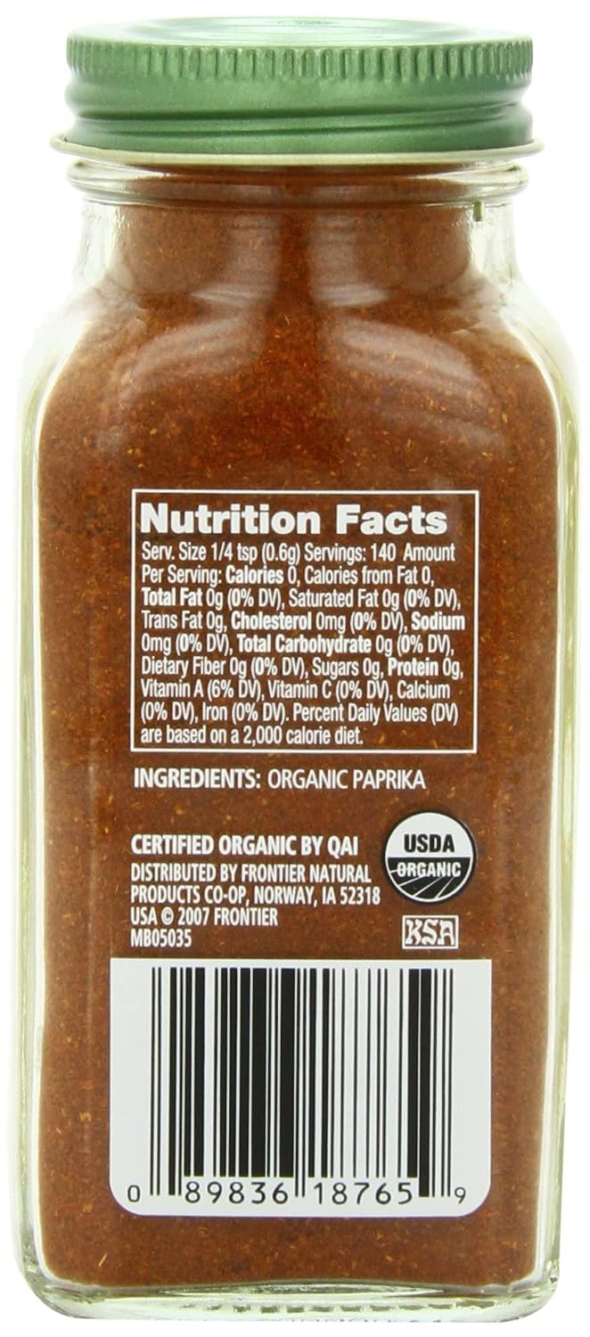 Simply Organic Cayenne Pepper, 2.89 Ounce | Pure, Organic Cayenne Peppers, No GMO's, Kosher Certified