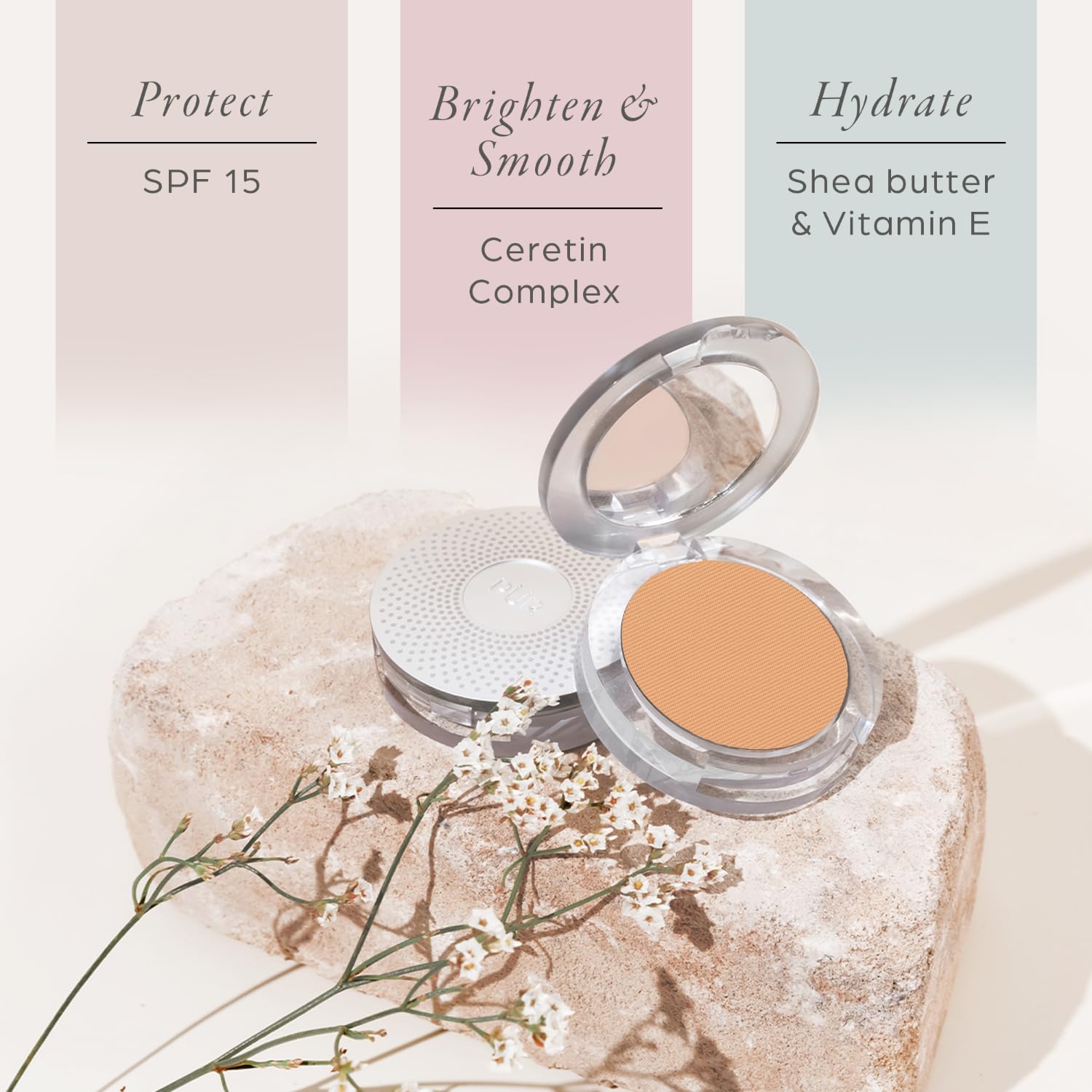 PÜR 4-in-1 Pressed Mineral Makeup Powder Foundation with SPF 15 | Buildable Foundation Coverage - Smooth, Even-Looking Complexion Makeup Delivers Custom Coverage and Comfortable Everyday Wear